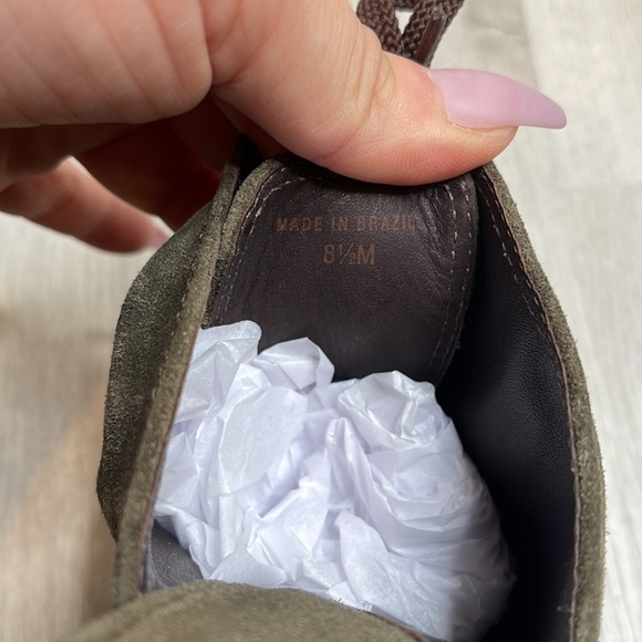 Diane Von Furstenberg Green Suede Mules Clogs Size 8.5 - Picture 3 of 12